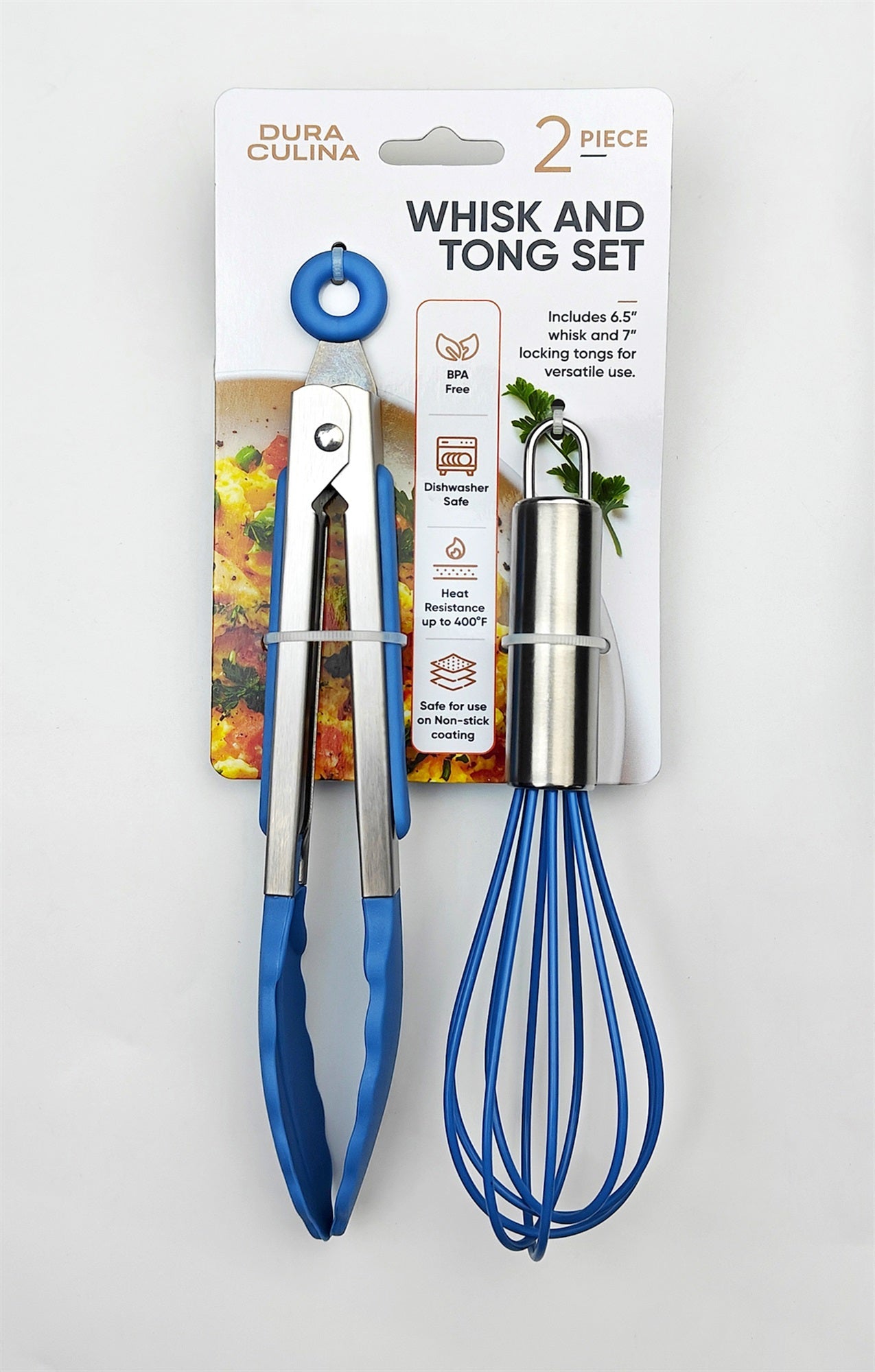 2-Piece Whisk & Tong Set – Versatile and Stylish in Blue-0