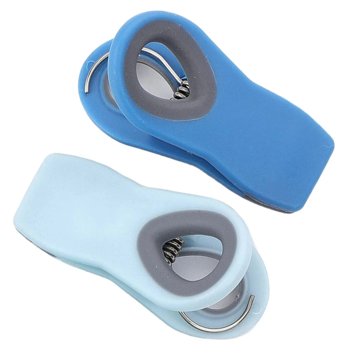 10-Piece Magnetic Bag Clip Set, Multi Blue-1
