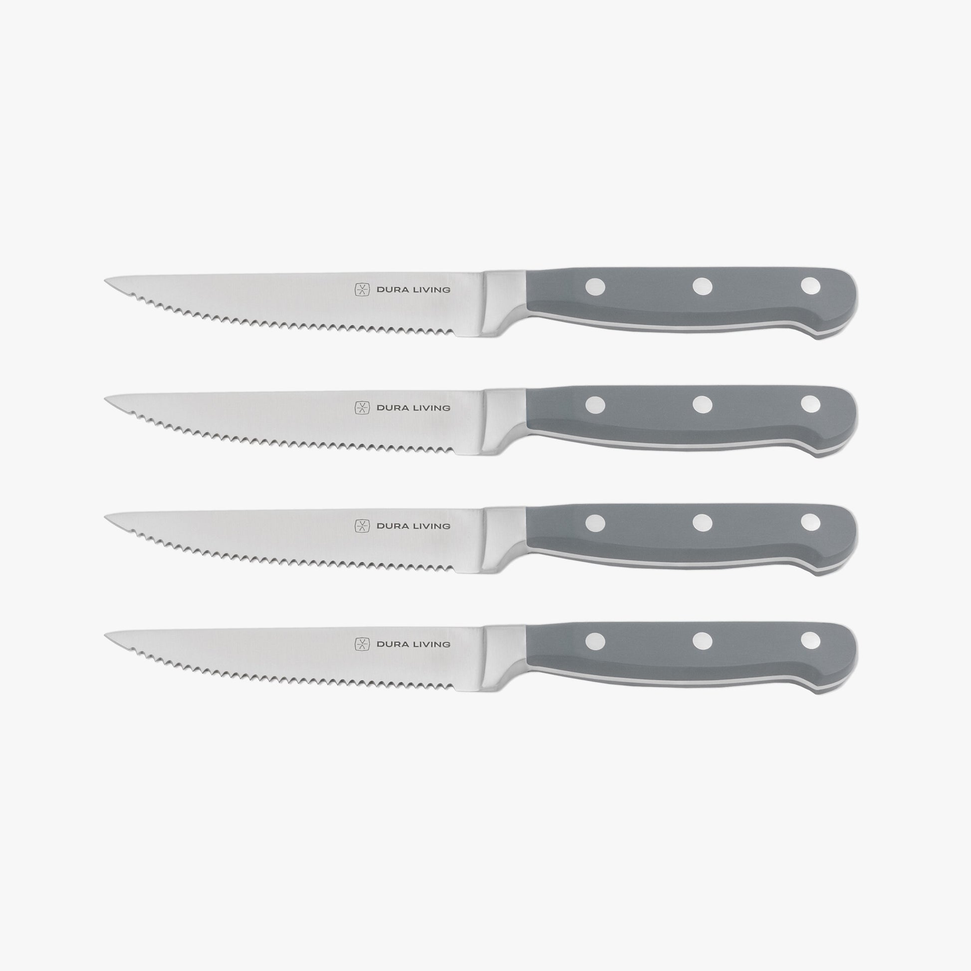 Superior Set of 4 Steak Knives - Gray-0