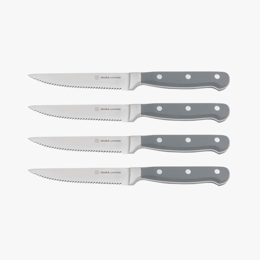 Superior Set of 4 Steak Knives - Gray-0